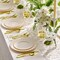 PREMIUM 60 Pc Ivory Scalloped Plastic Plates with Gold Trim – 30 Dinner & 30 Dessert Nice Plastic Plates for Party